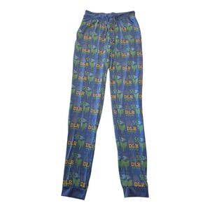 Disneyland DLR 55 Jogger Pajama Pants Blue Castle Lounge Sleepwear XS